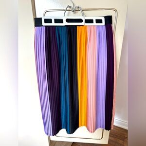 Midi multicoloured Flowy skirt